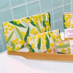 Cosmetic Bag | Golden Wattle | Linen Cotton | Large Cosmetic Bag | Golden Wattle | Linen Cotton | Large